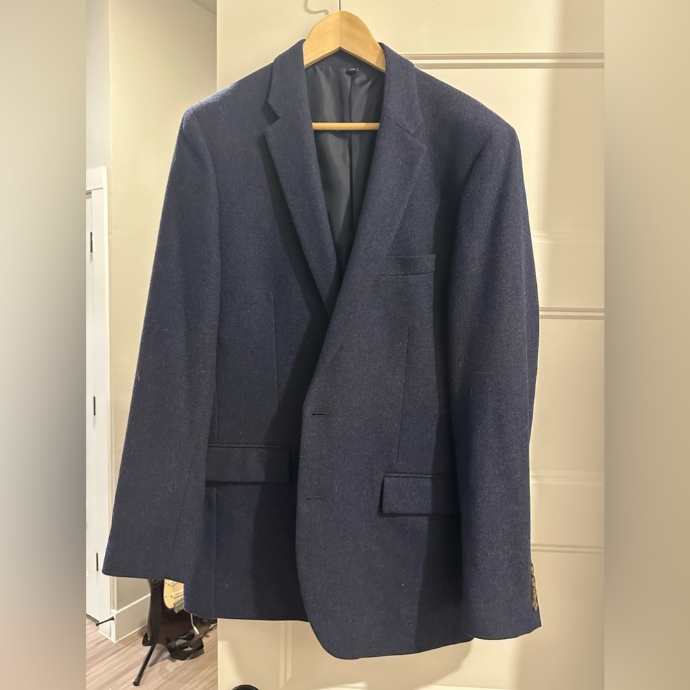Navy j crew Thompson wool men’s sport coat 42L